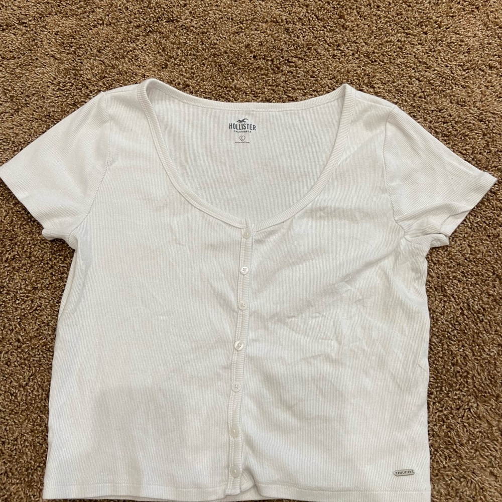 White crop top